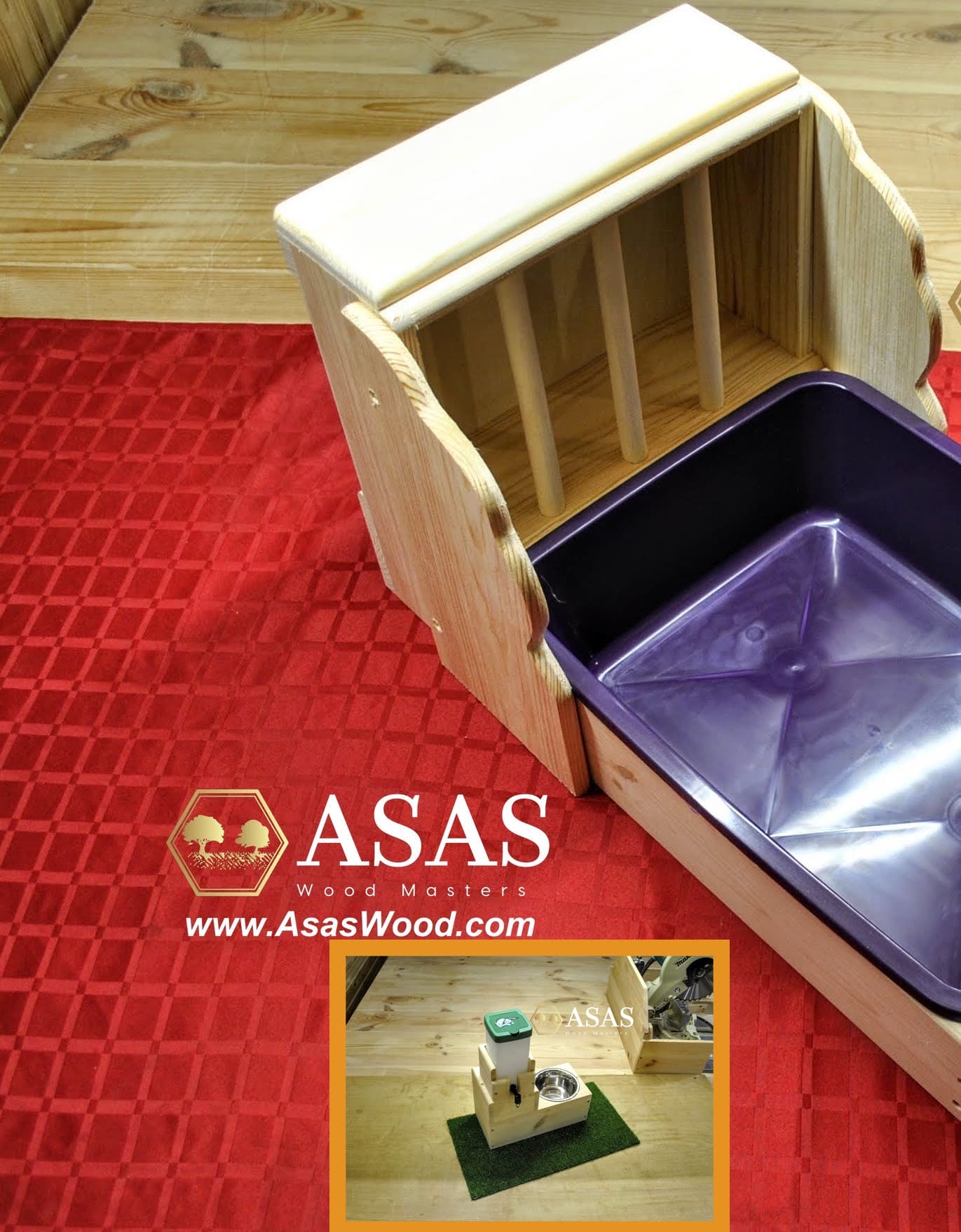 Rabbit hay feeder with litter box ❤️ combo with sides