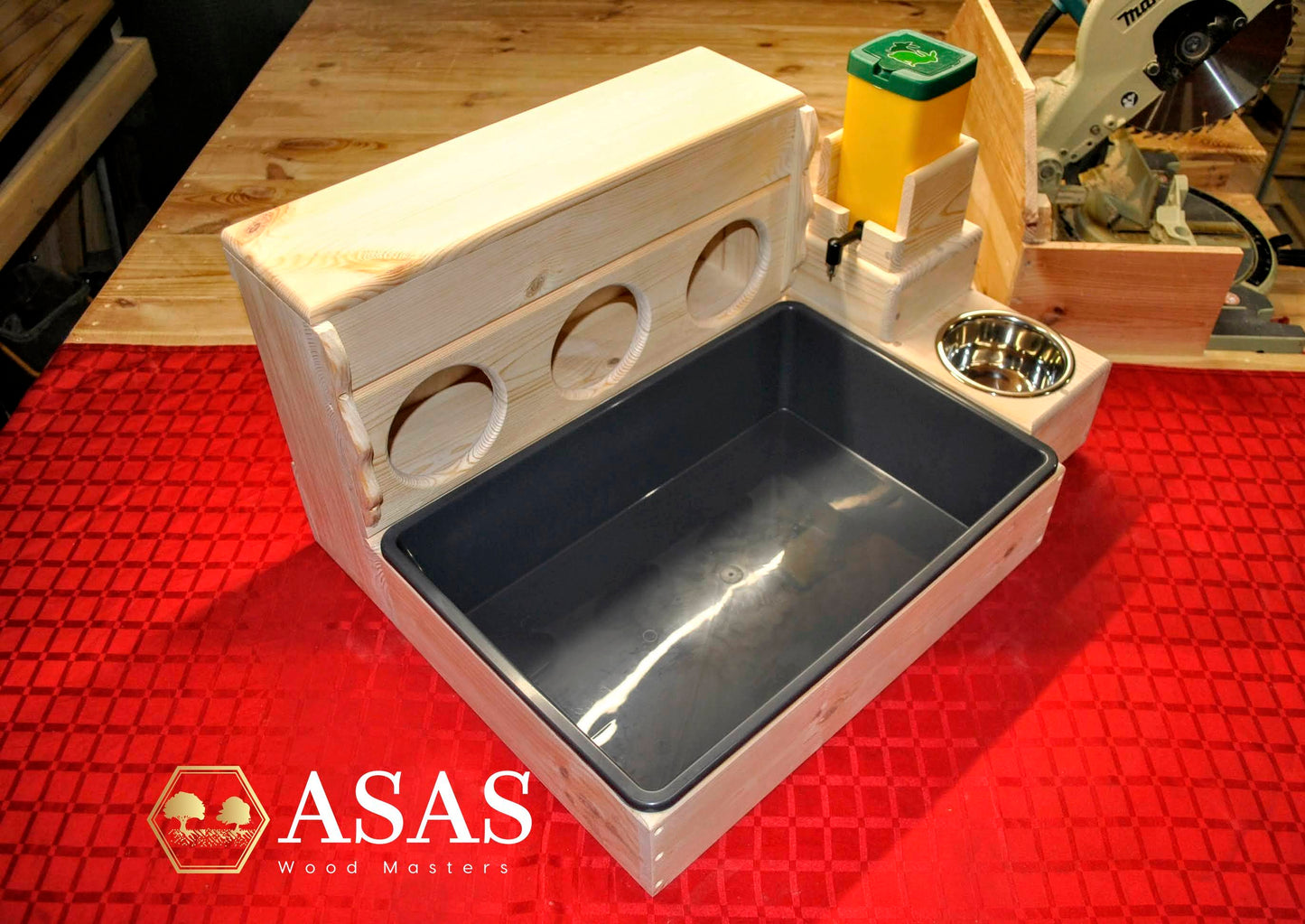 Rabbit Hay Feeder with holes and Litter Box ❤️ LARGE