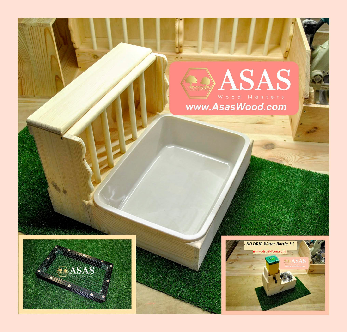 Rabbit Hay feeder with litter box ❤️