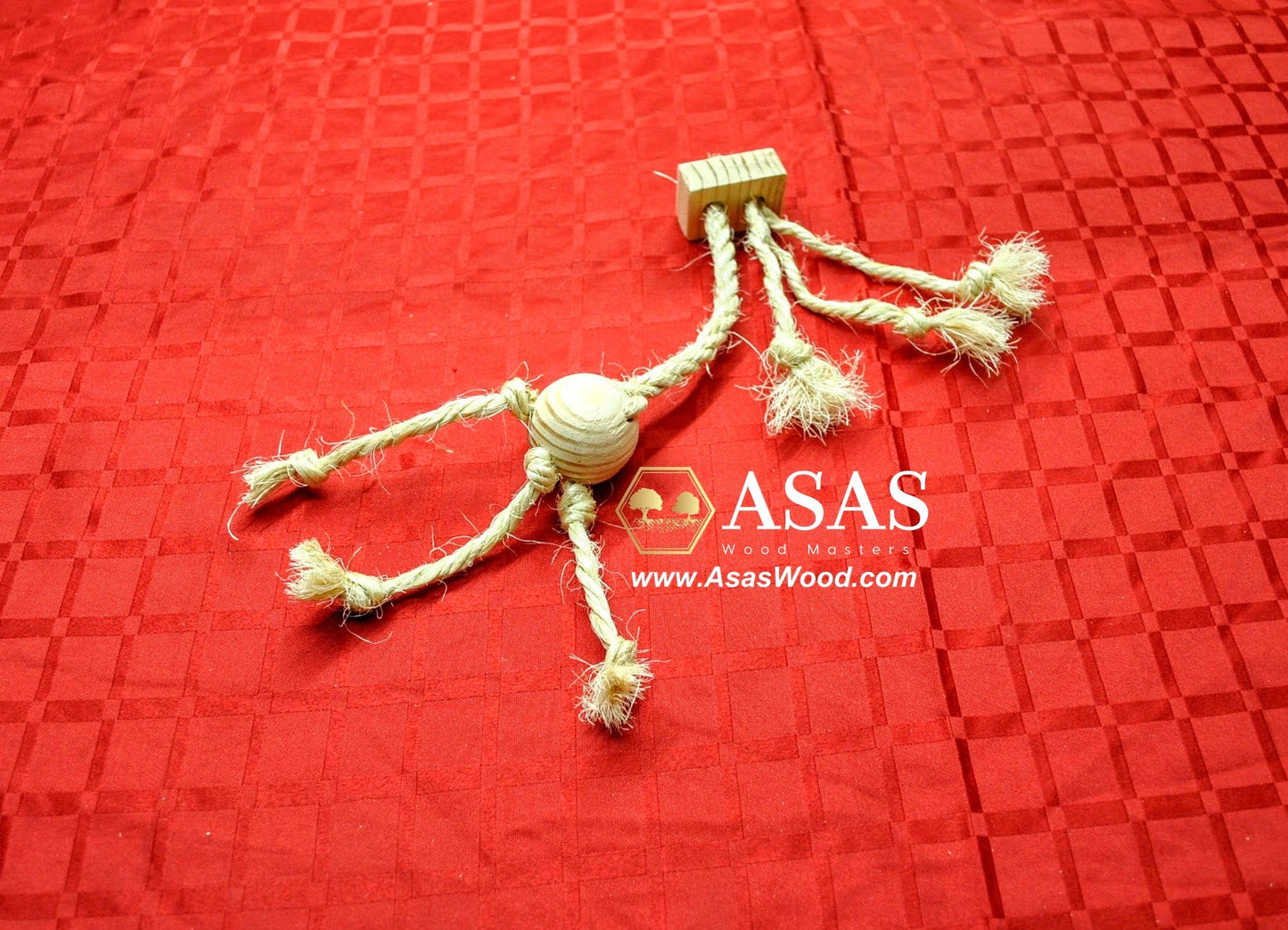 Toy with sisal rope