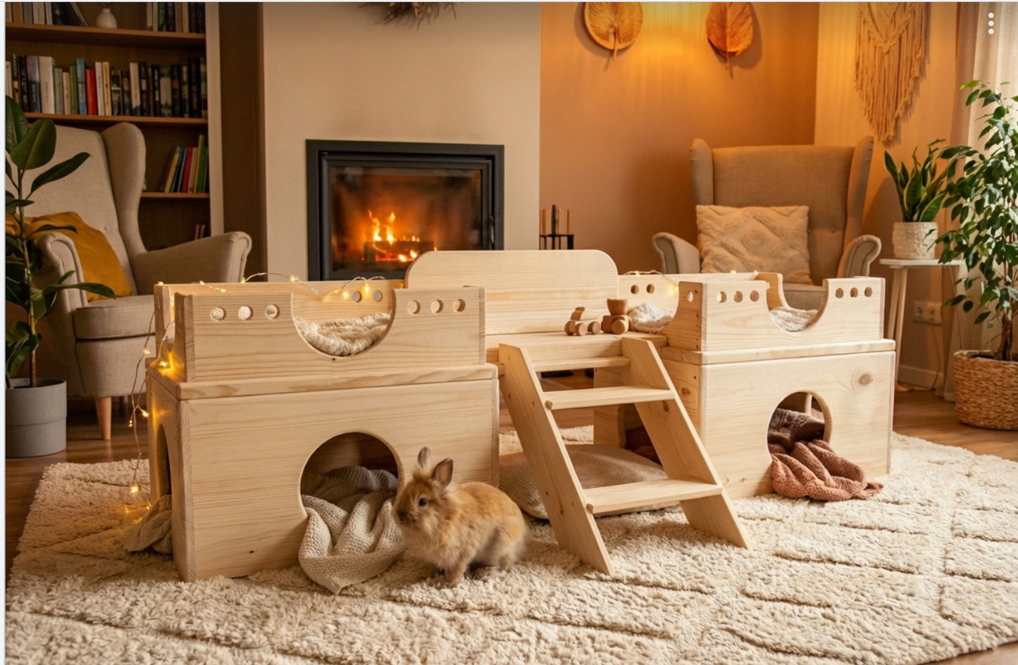 Kaninchenvilla aus Holz