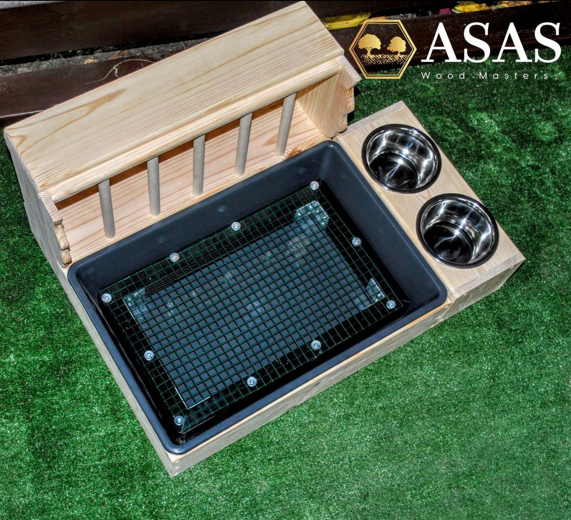 Bunny Rabbit Hay Feeder Litter Box Food Bowls ❤️ LARGE – AsasWood